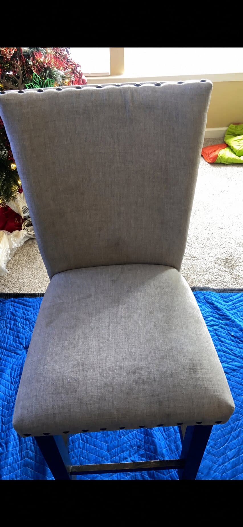 upholstery cleaning before cleaning, job 19