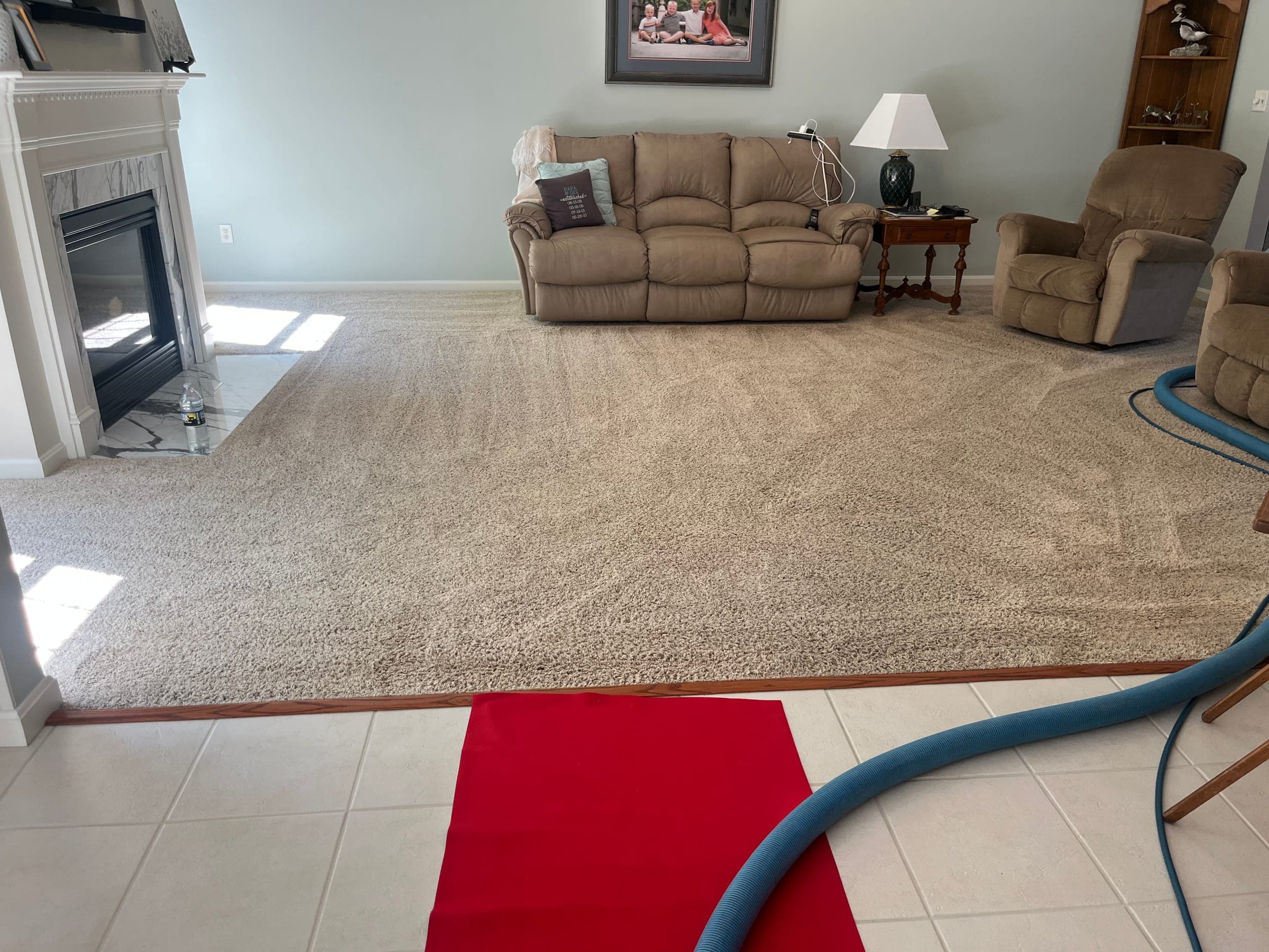 carpet-cleaning before cleaning, job 8