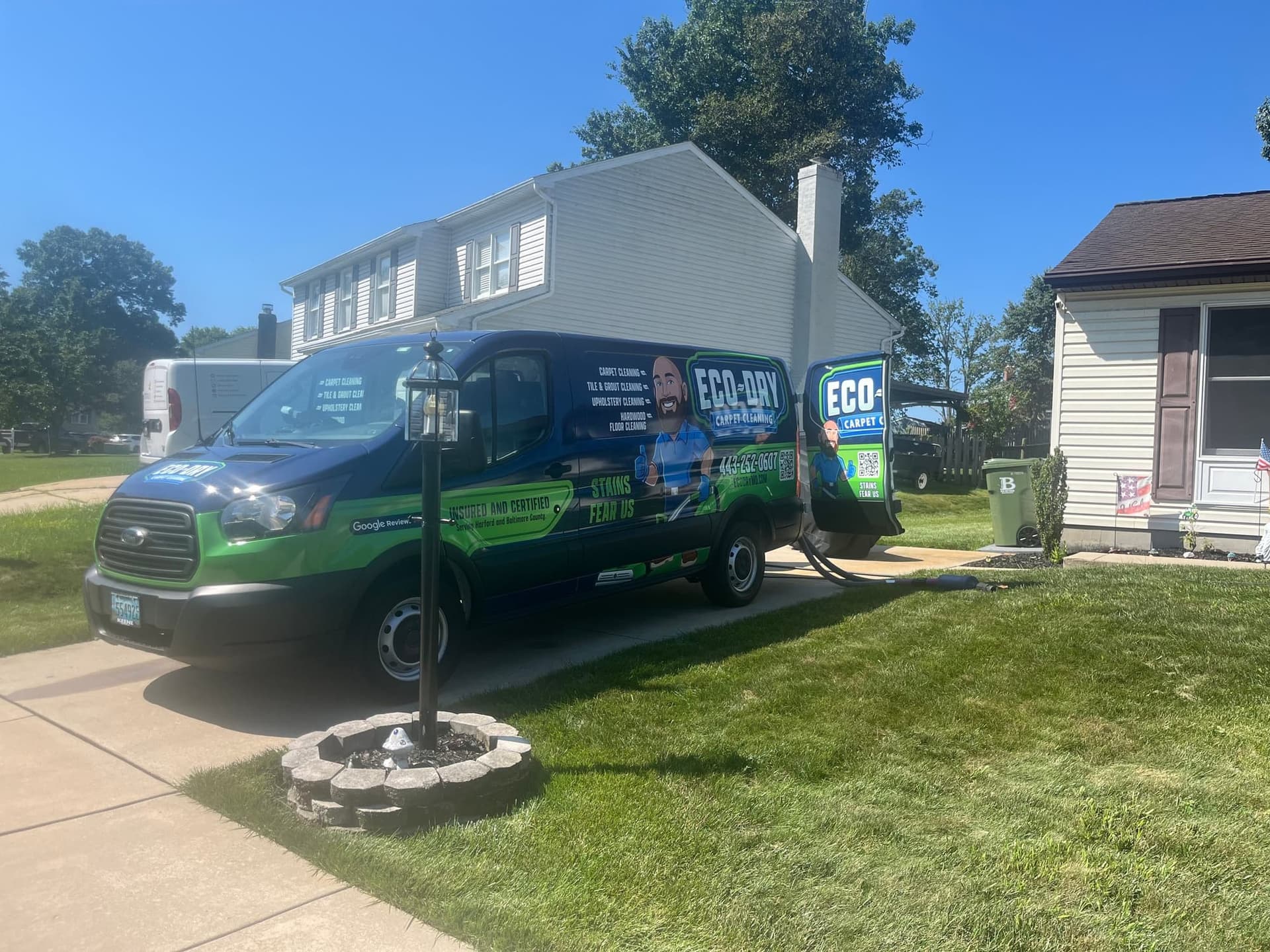Eco-Dry van parked on a residential driveway